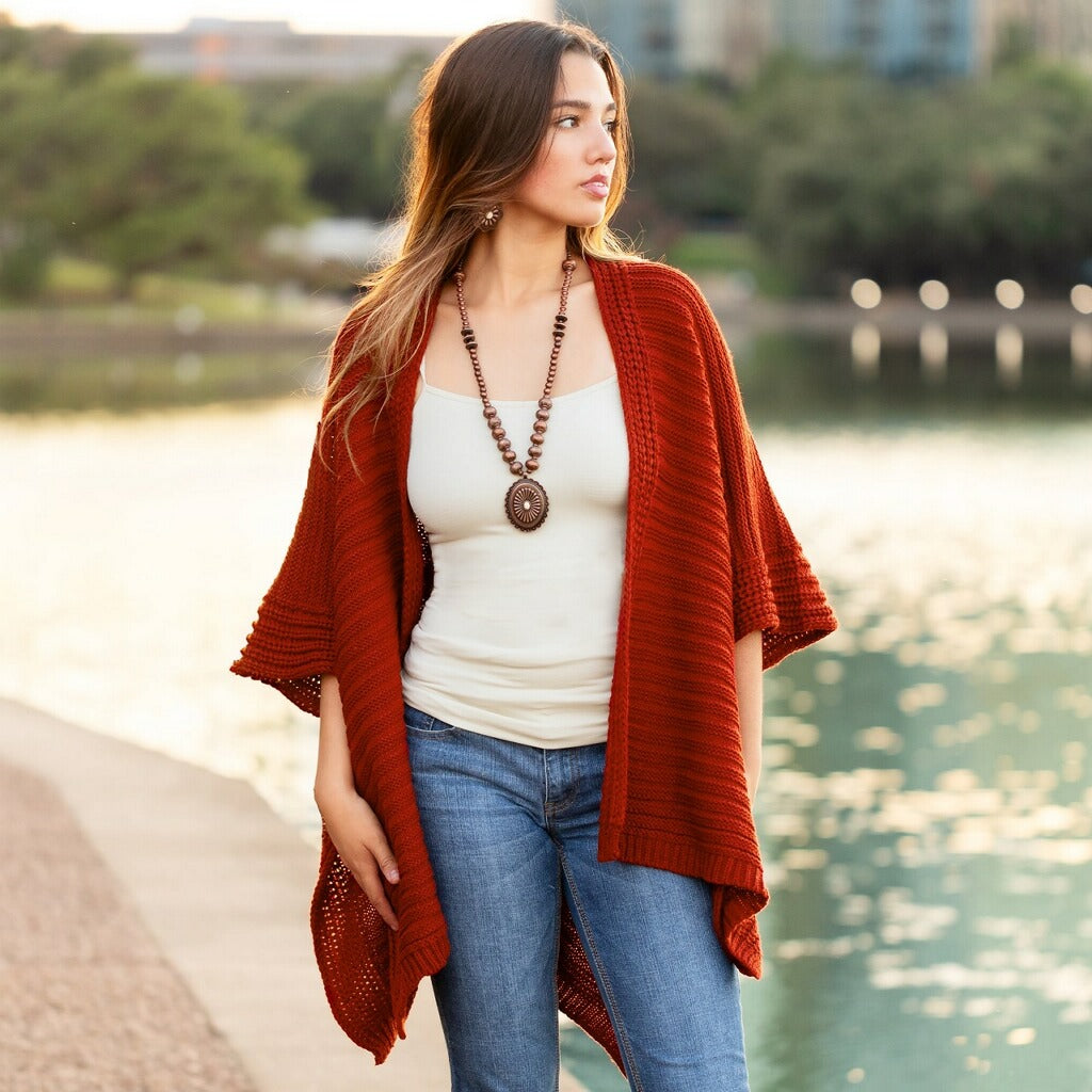 "Evolution" Wide Weave One Size Cardigan