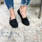 Round Toe Slip On (Black)-Lola Monroe Boutique