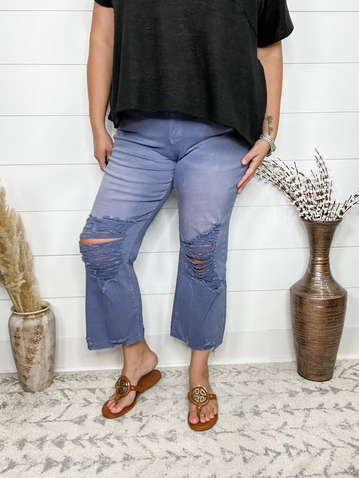 Rubies and Honey "Marlin" Distressed Crop