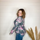 "Runaway" Floral Round Neck Weekender with Pockets-Lola Monroe Boutique