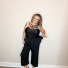 "Sassy" Paperbag Waistband Culottes with Pockets-Lola Monroe Boutique