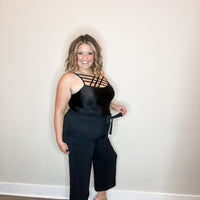 "Sassy" Paperbag Waistband Culottes with Pockets-Lola Monroe Boutique