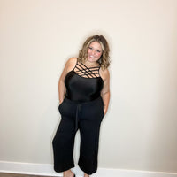 "Sassy" Paperbag Waistband Culottes with Pockets-Lola Monroe Boutique