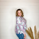 "Scottie" Paisley Balloon Sleeve Hoodie-Lola Monroe Boutique