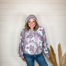 "Scottie" Paisley Balloon Sleeve Hoodie-Lola Monroe Boutique