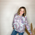 "Scottie" Paisley Balloon Sleeve Hoodie-Lola Monroe Boutique