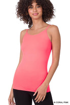 Seamless Adjustable Strap Cami (Multiple Colors)-Lola Monroe Boutique