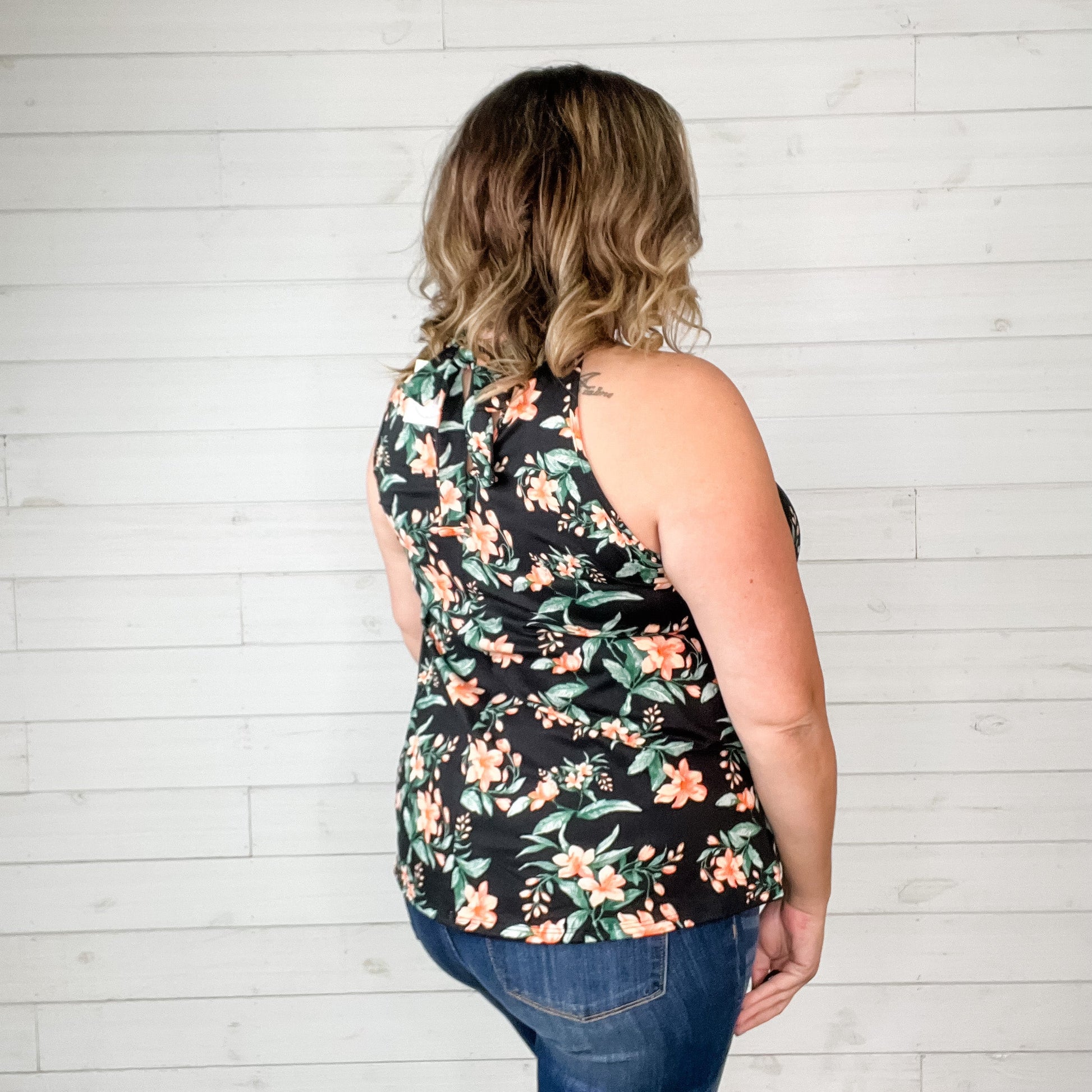 "Second Chance" Floral Halter Tank