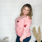 Sequin Candy Cane & Hat Long Sleeve-Lola Monroe Boutique