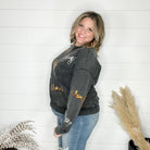 Sequin Cheers Long Sleeve (Black)-Lola Monroe Boutique