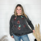 Sequin Gingerbread Man Long Sleeve-Lola Monroe Boutique