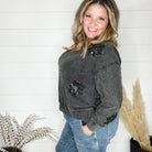 Sequin Snowflake Long Sleeve-Lola Monroe Boutique