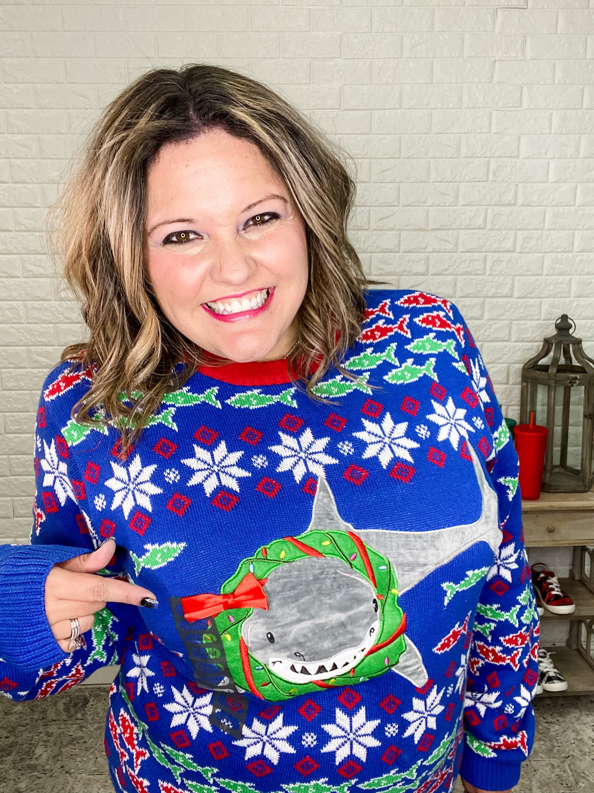 Shark Ugly Christmas Sweaters-Lola Monroe Boutique