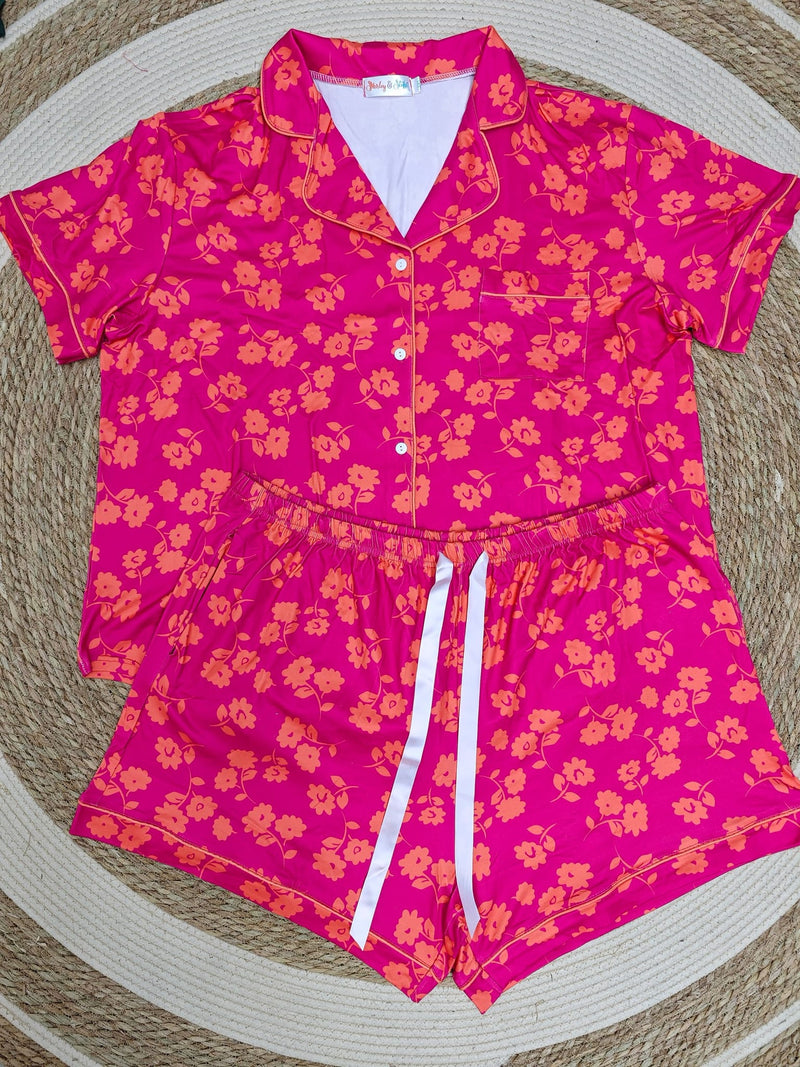 Shirley and Stone Short Sleeve and Shorts Pajama Sets (Multiple Options)