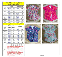 Shirley and Stone Short Sleeve and Shorts Pajama Sets (Multiple Options)