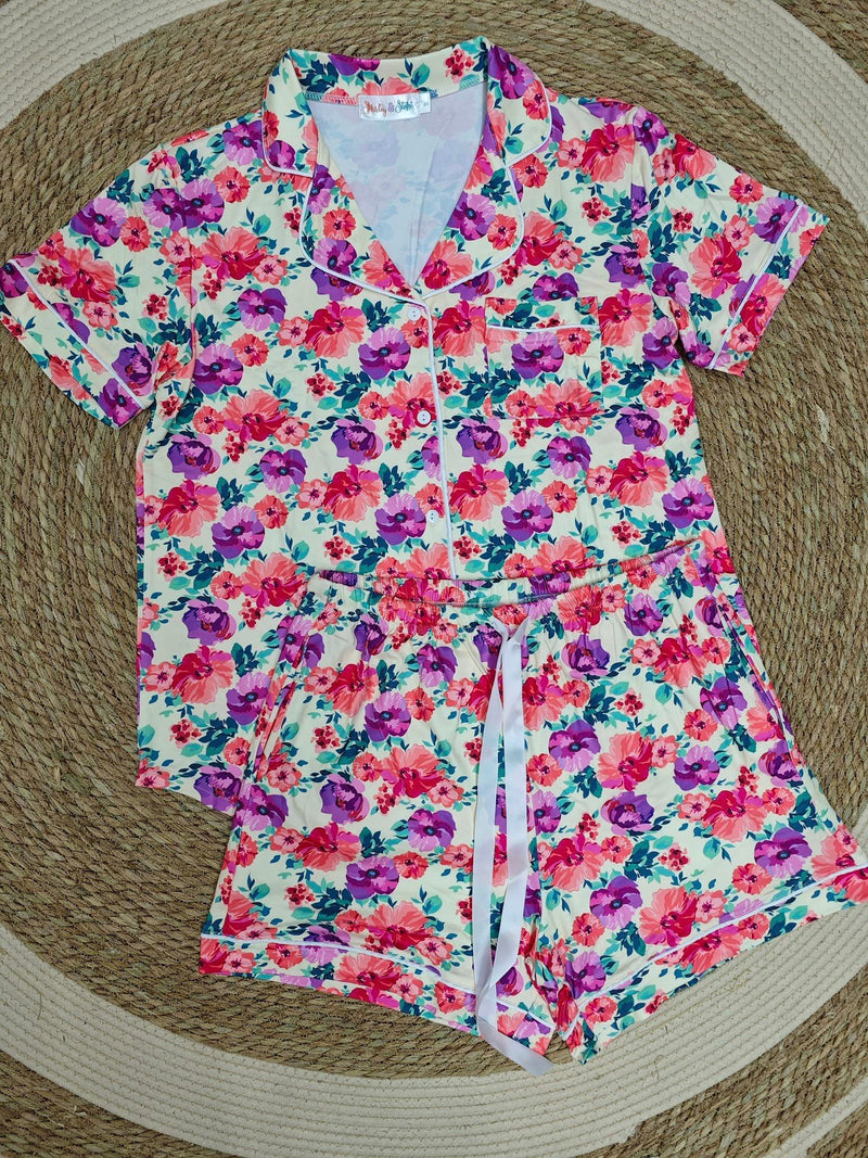 Shirley and Stone Short Sleeve and Shorts Pajama Sets (Multiple Options)