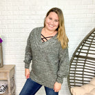 "Showing A Little Shoulder" V Neck Sweater (Multiple Colors)-Lola Monroe Boutique