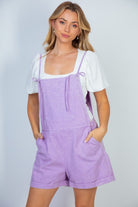 "Sienna" Short Overalls-Lola Monroe Boutique