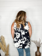 "Silent" Floral Tank-Lola Monroe Boutique