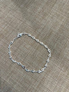 Silver Circles Adjustable Anklet-Lola Monroe Boutique