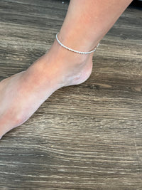 Silver Rope Anklet-Lola Monroe Boutique