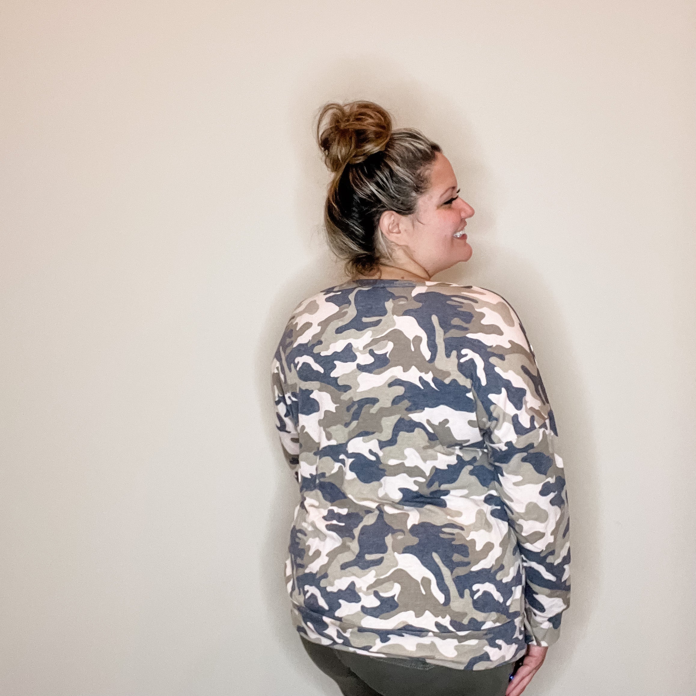 "Sinking Ship" Camo Long Sleeve Weekender Style-Lola Monroe Boutique