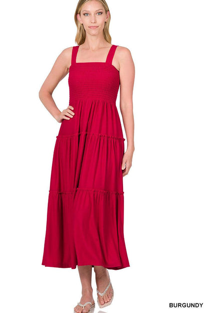 Smocked Tank Dress (Multiple Colors)