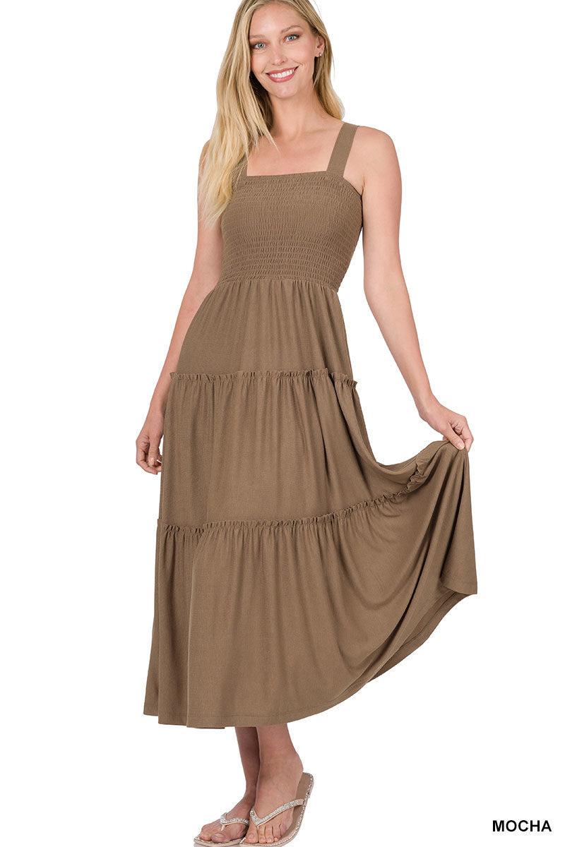 Smocked Tank Dress (Multiple Colors)