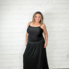 Smocked Waist Maxi Skirt / Tube Dress with Pockets-Lola Monroe Boutique