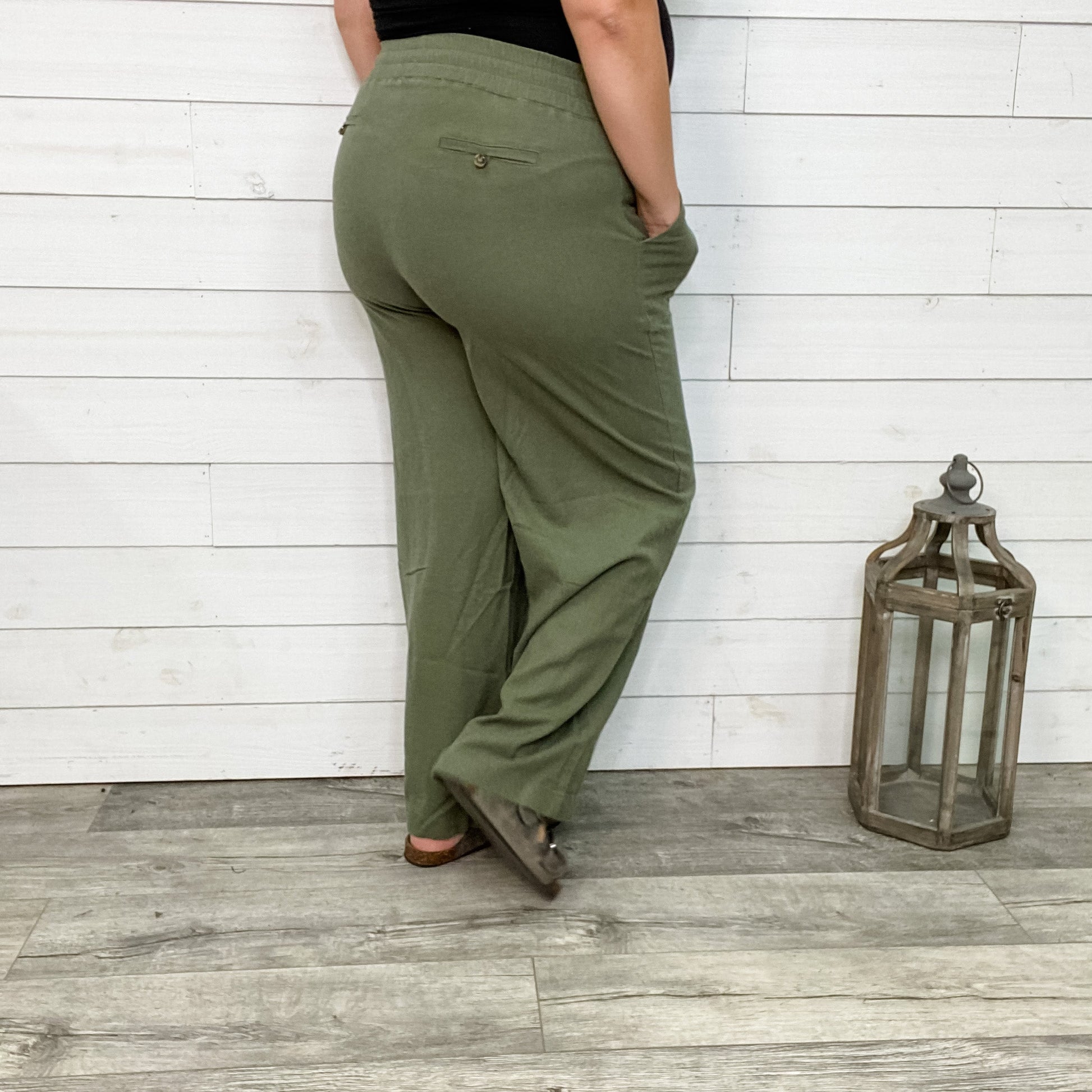 Soft Linen Drawstring Pants with Pockets (Multiple Colors)