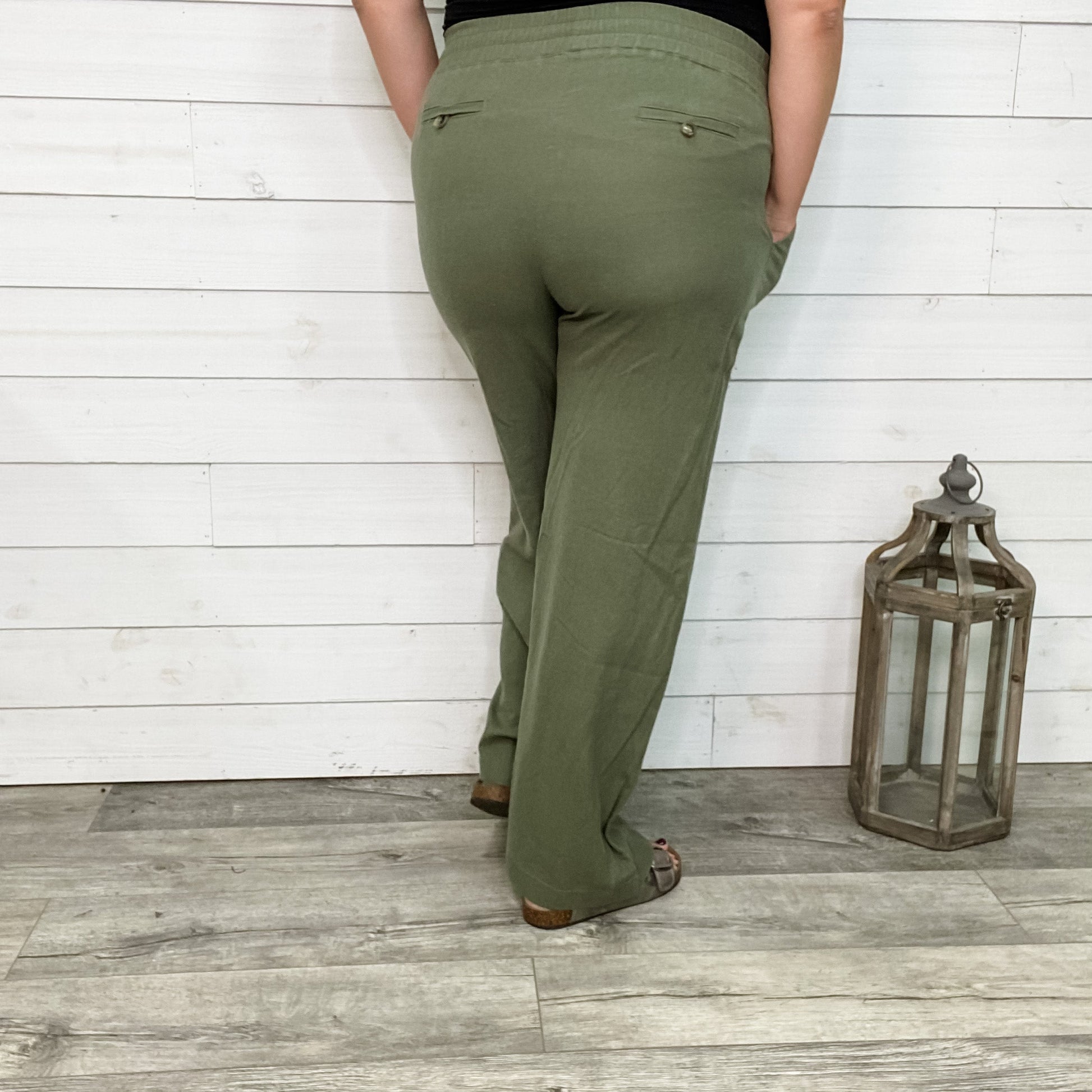 Soft Linen Drawstring Pants with Pockets (Multiple Colors)