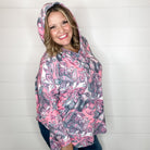 "Spin A Web" Paisley Hoodie with Side Slits-Lola Monroe Boutique