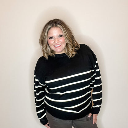 "Stand Still" Long Sleeve Crew Neck Sweater