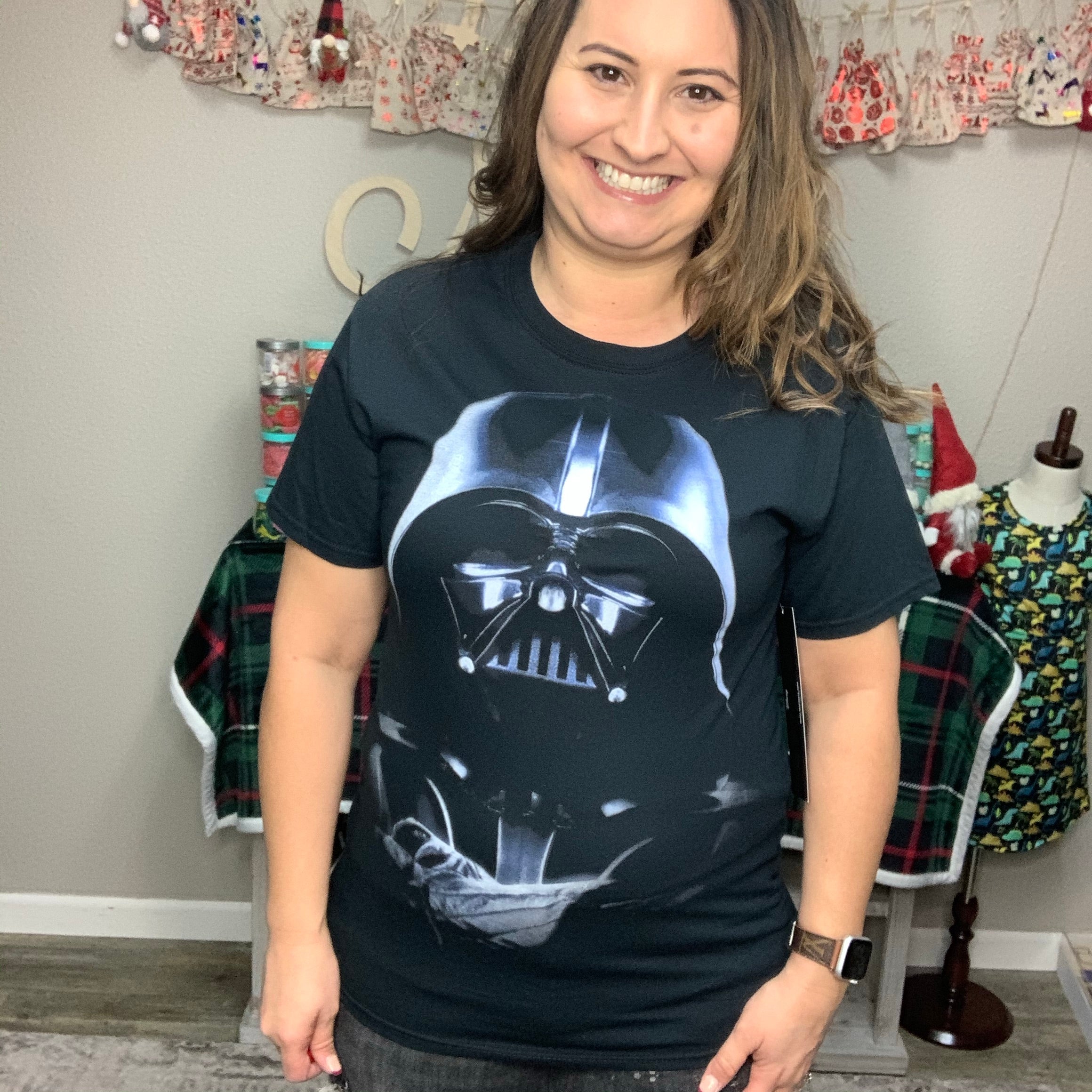 Star Wars Unisex Sizing Darth Vadar Shirt-Lola Monroe Boutique