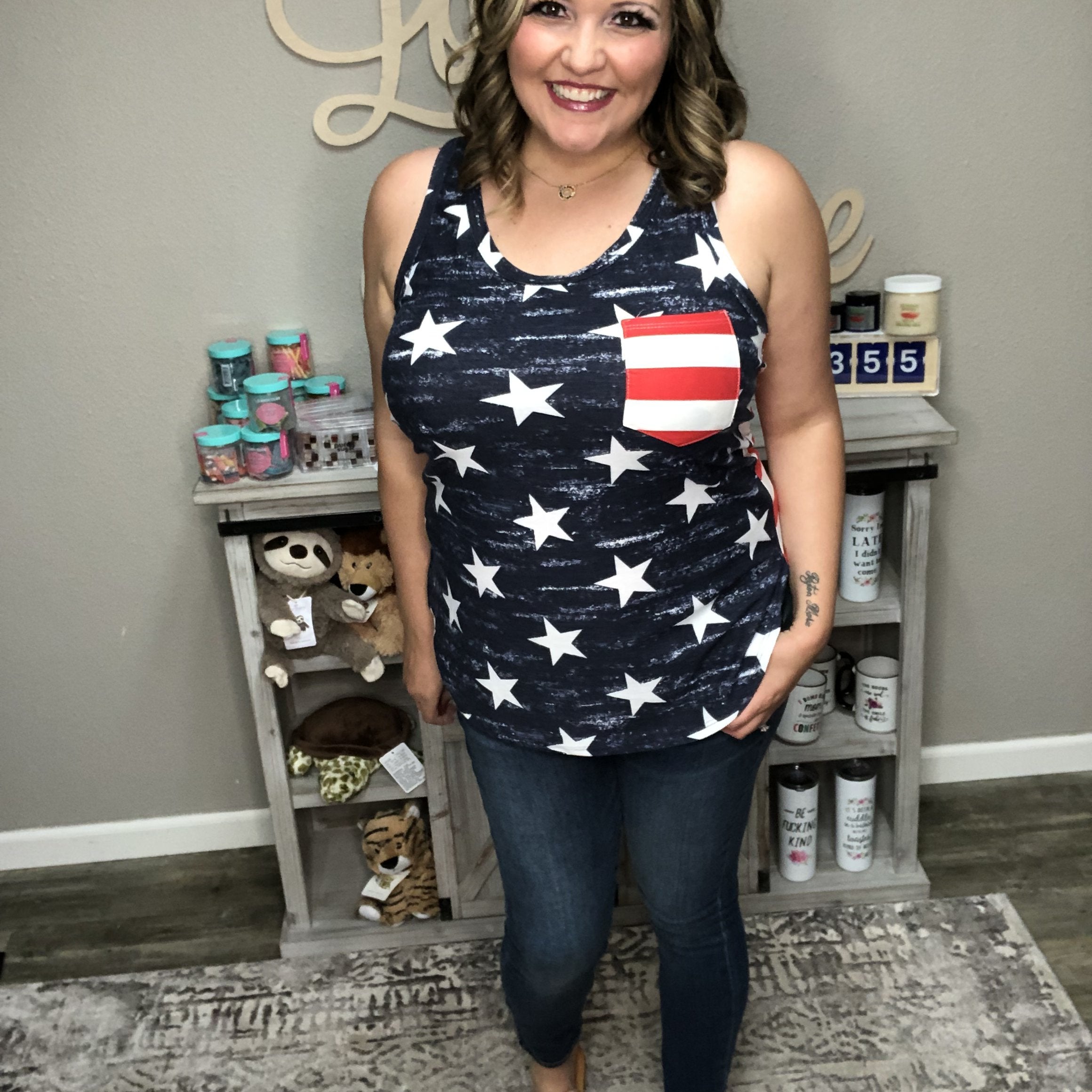 Stars & Stripes Tank-Lola Monroe Boutique