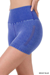 Stonewash Seamless Bike Shorts (Multiple Colors)