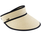 Straw Sun Visor Adjustable (Multiple Colors)-Lola Monroe Boutique