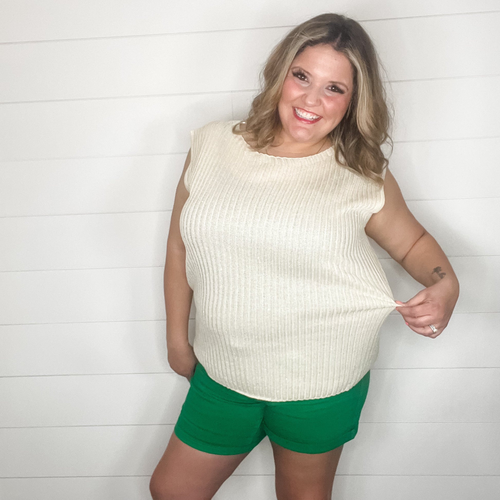 "Studious" Ribbed Sweater Vest