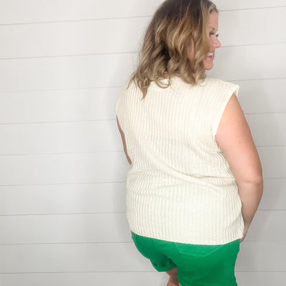 "Studious" Ribbed Sweater Vest