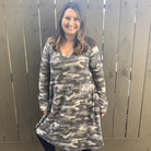 Sub"Urban" Camo Tunic/Dress with Pockets-Lola Monroe Boutique