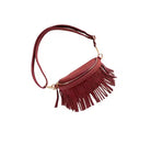 Suede Fanny Pack Bum Bag with Removeable Fringe (Multiple Colors)-Lola Monroe Boutique