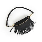 Suede Fanny Pack Bum Bag with Removeable Fringe (Multiple Colors)-Lola Monroe Boutique