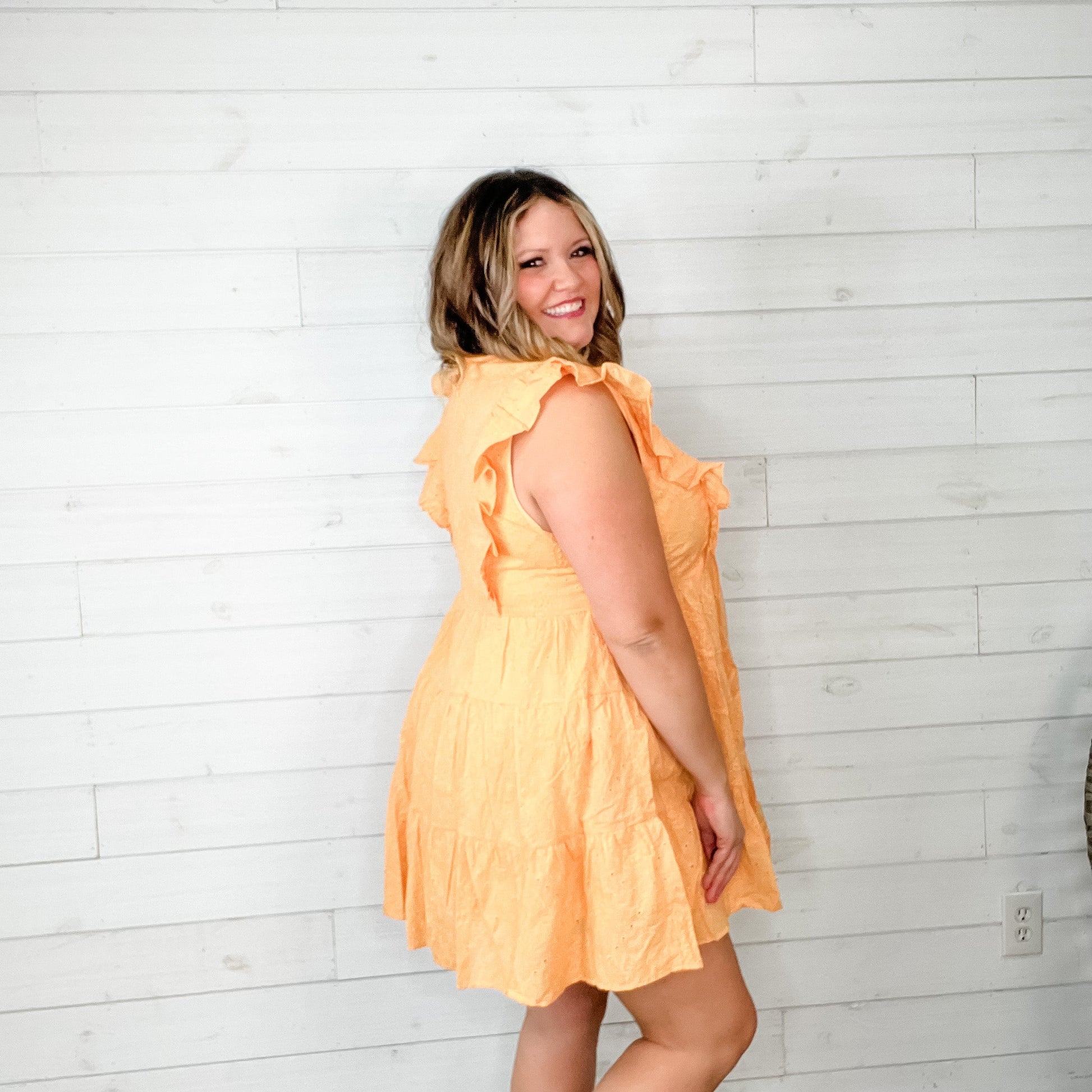 "Sunkist" Sleeveless Eyelet Tunic / Dress
