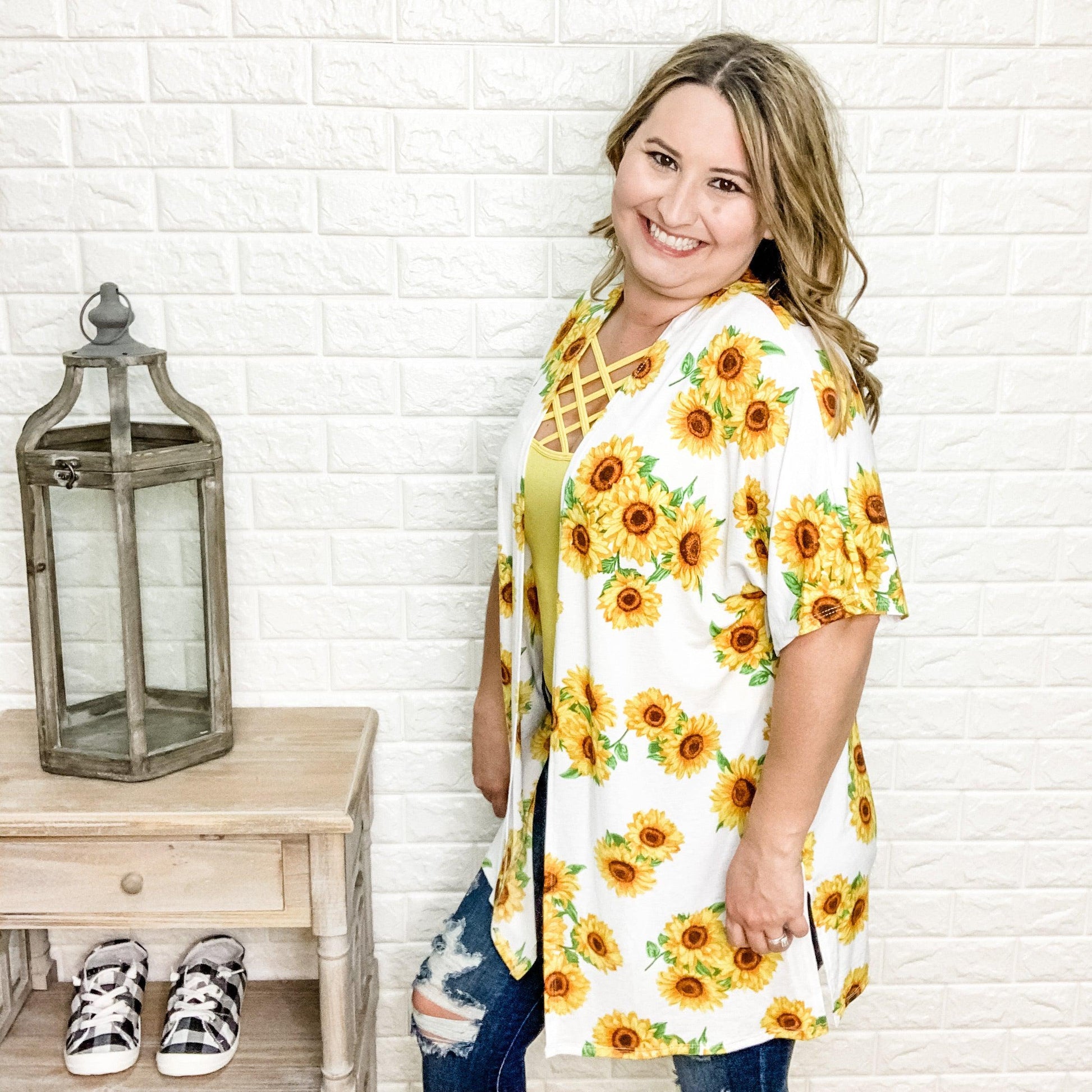 "Sunshine" Side Slit Kimono