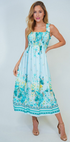 "Sweet Pea" Smocked Tank Maxi Dress-Lola Monroe Boutique