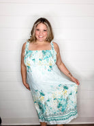 "Sweet Pea" Smocked Tank Maxi Dress-Lola Monroe Boutique