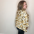 "Switch Up" Animal Print V Neck Tulip Sleeve-Lola Monroe Boutique