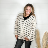 "Talk To Me" Striped Cardigan with Pockets-Lola Monroe Boutique