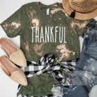 "Thankful" Tie Dye Graphic Tee-Lola Monroe Boutique