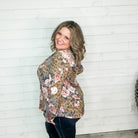 "Thats The Way" U Neck Floral and Animal Print Hoodie-Lola Monroe Boutique